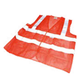 Orange High-Visibility Net Safety Vest 100% Polyester Fabric with 5cm Reflective Tape, EN471 Class 2, Breathable Safety Vest for Construction, Warehouse, and Road Workers